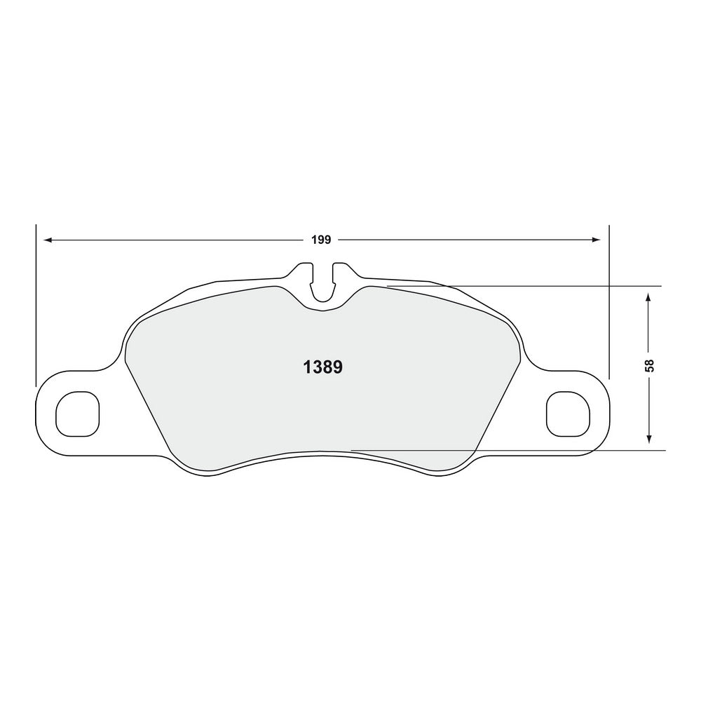 PFC 1389.08.17.44 Brake Pads Front for PORSCHE Cayman / Boxster 981 S / GTS / 718 / 991 Carrera / 997 Carrera (08 Compound, 17 mm) Photo-1