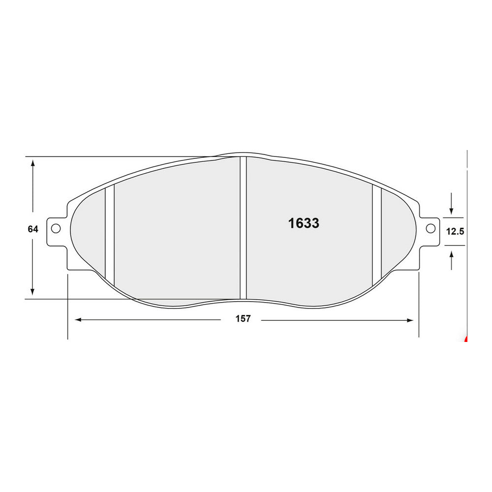 PFC 1633.01.19.64 Front Brake Pads for VW Golf GTI / Clubsport / R (Mk7) / AUDI S3 (8V) / SKODA Octavia RS (Mk3) (01 Compound) Photo-1