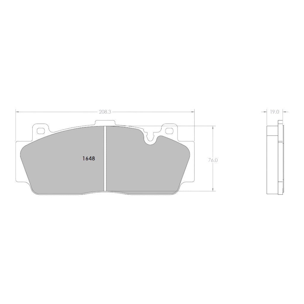 PFC 1648.331.19.44 Front Brake Pads for BMW M2 CS (F87) / M5 (F10) / M6 (F13) (331 Compound, 19 mm) Photo-1