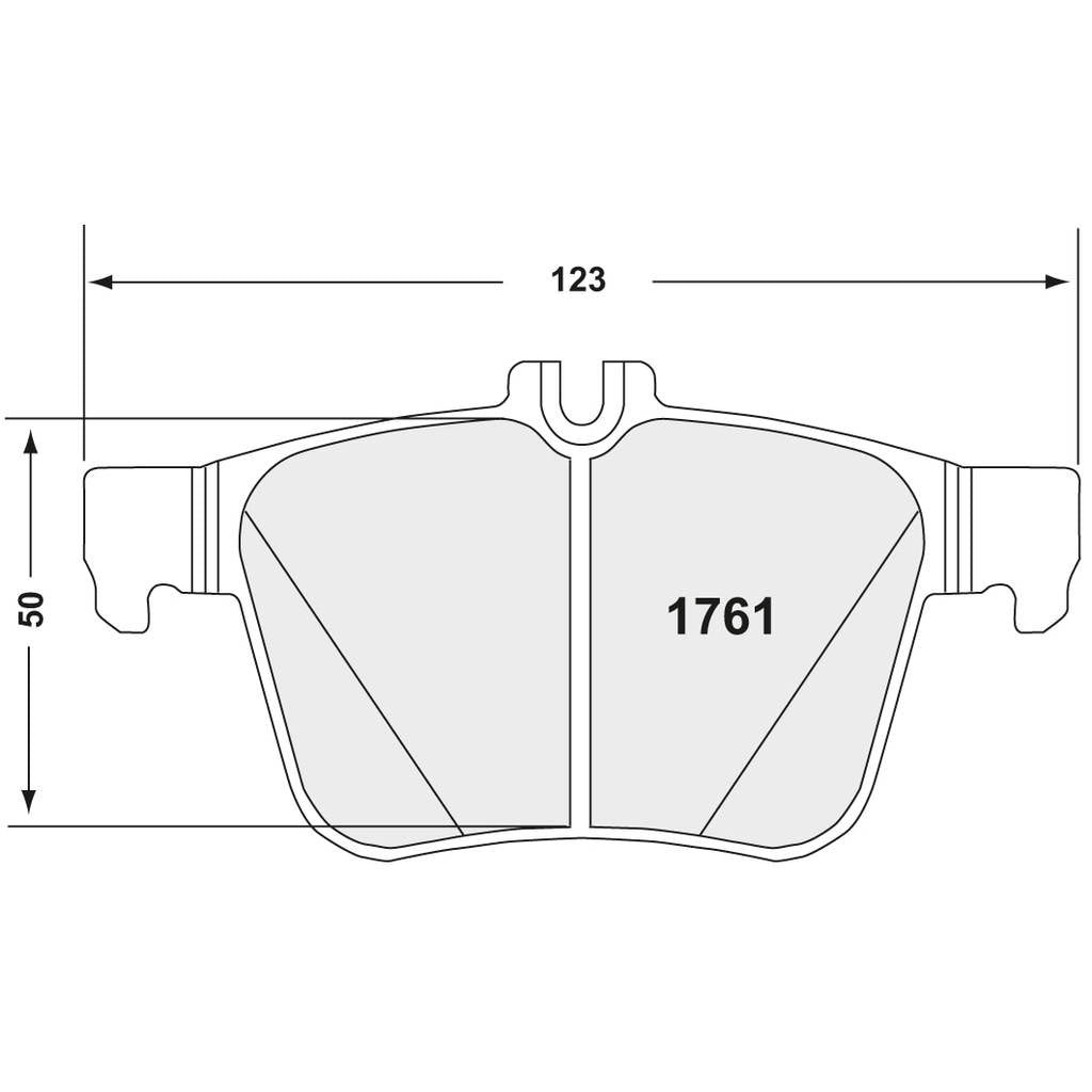 PFC 1761.68.15.64 Rear Brake Pads for VW Golf Clubsport / Golf GTI / Golf R (Mk7) (68 Compound, 22 mm) Photo-0