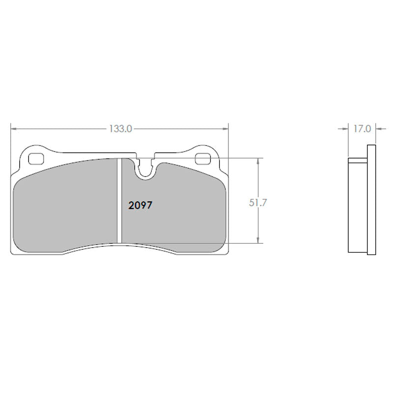 PFC 2097.332.17.44 Rear Brake Pads for BMW M2 CS (F87) / M3 (F80) / M4 (F82) (332 Compound, 17 mm) Photo-1