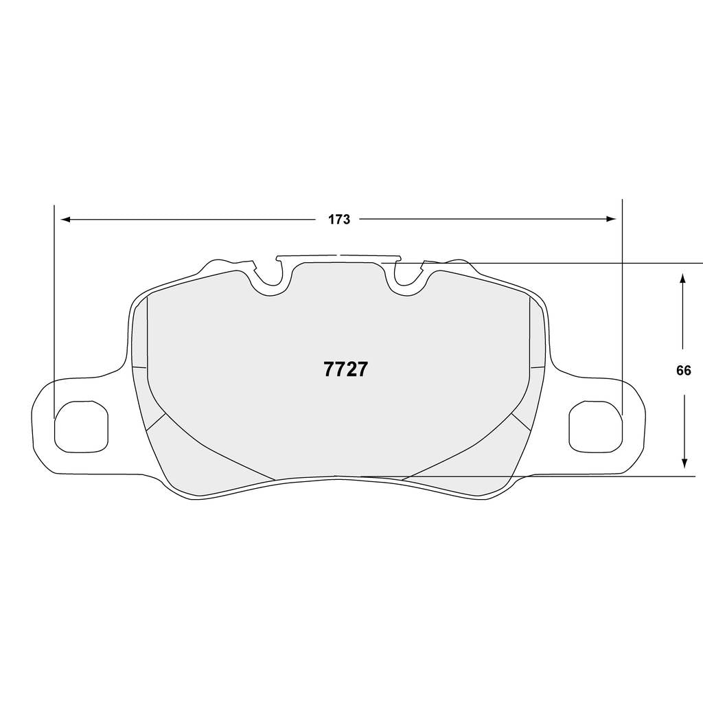 PFC 7727.68.18.64 Rear Brake Pads for PORSCHE 911 GT3 / GT3RS (991 / 992) / 718 Cayman GT4RS (982) (68 Compound, 17 mm) Photo-0