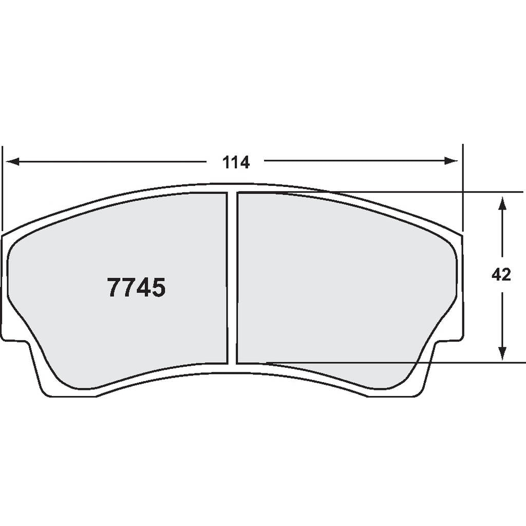 PFC 7745.68.16.44 Brake Pads for RADICAL RXC / SR3 2016-2026 AP Kit (68 Compound, 16 mm) Photo-0
