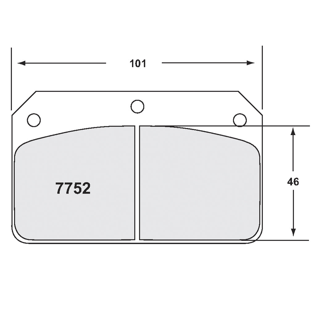 PFC 7752.68.15.44 Brake Pads 68 CMPD 15 mm for Wilwood 4-Piston Caliper Photo-1