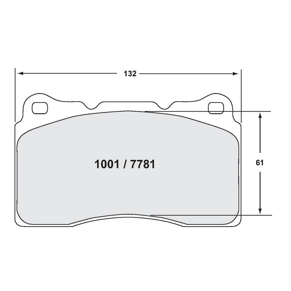 PFC 7781.331.15.44 Front Brake Pads (331 Compound, 15 mm) for RENAULT Megane 3 RS / HONDA Civic Type R (FK2 / FK8) / MITSUBISHI EVO 4-X / SUBARU STI / AUDI RS3 (8P) Photo-1