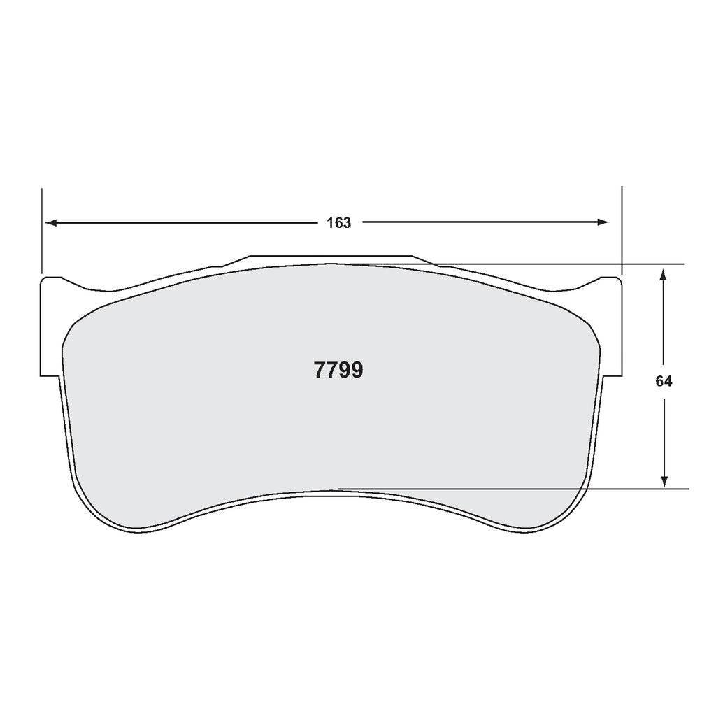 PFC 7799.39.29.44 Front Brake Pads for BREMBO 6-Piston Caliper (39 Compound, 29 mm) Photo-0