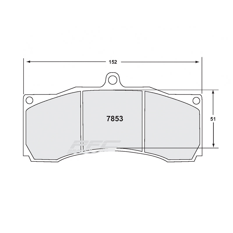 PFC 7853.07.20.34 Brake Pads Set RACE 07 CMPD 20 mm Photo-0