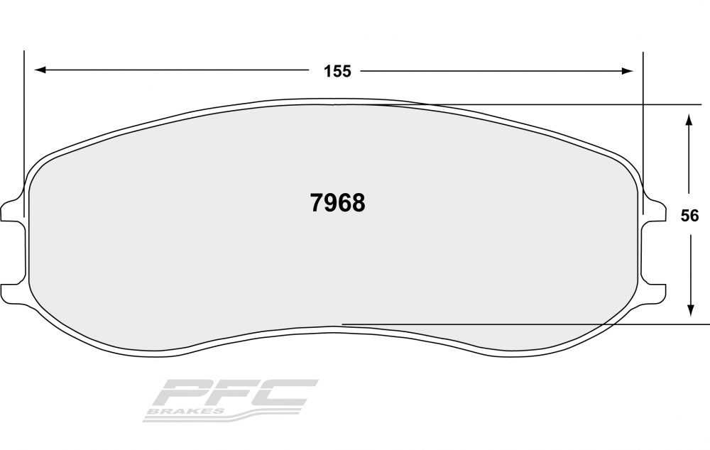 PFC 7968.39.28.44 Brake Pads Set (front) RACE 39 CMPD 28 mm for PORSCHE Cayman GT4 Clubsport Photo-0