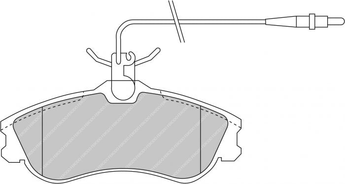 FERODO FDS1112 Front Brake Pads DS Performance for PEUGEOT 306 Photo-0