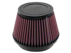 K&N RU-5163 UNIVERSAL Clamp-On Air Filter 5"FLG, 6-1/2"B, 4-1/2"T, 4-1/8"H Photo-0