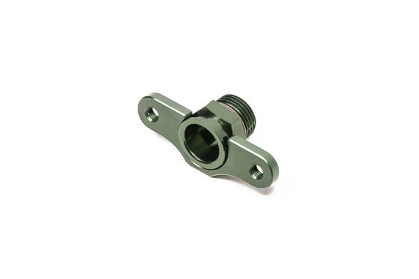 RADIUM 20-0842 FPR Fuel Rail Adapter Fitting 8AN ORB, 16mm Bore, 50mm Spacing, M6 for TOYOTA MK5 Supra Photo-0 