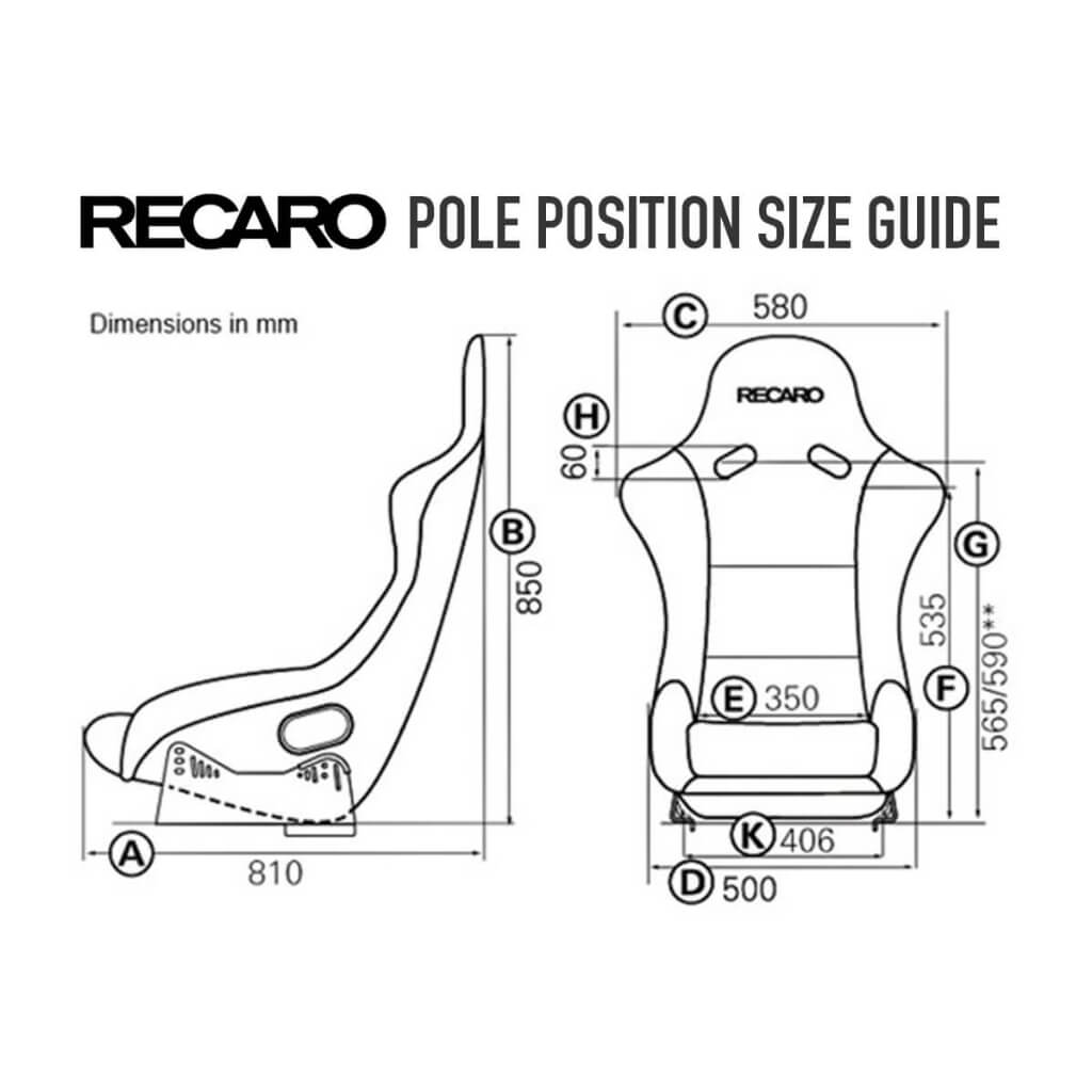 RECARO 070.77.0184A Seat Pole Position (ABE) Black Velour Photo-1