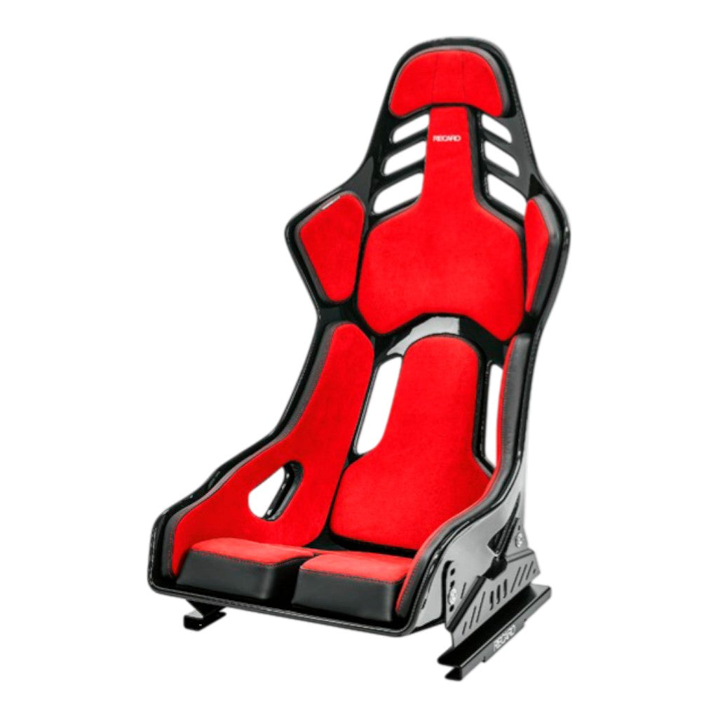 RECARO 076.01.1B23 Race Seat Podium GF Left Side (ABE / FIA 8855-1999), Red Alcantara / Black Leather, Size M Photo-0