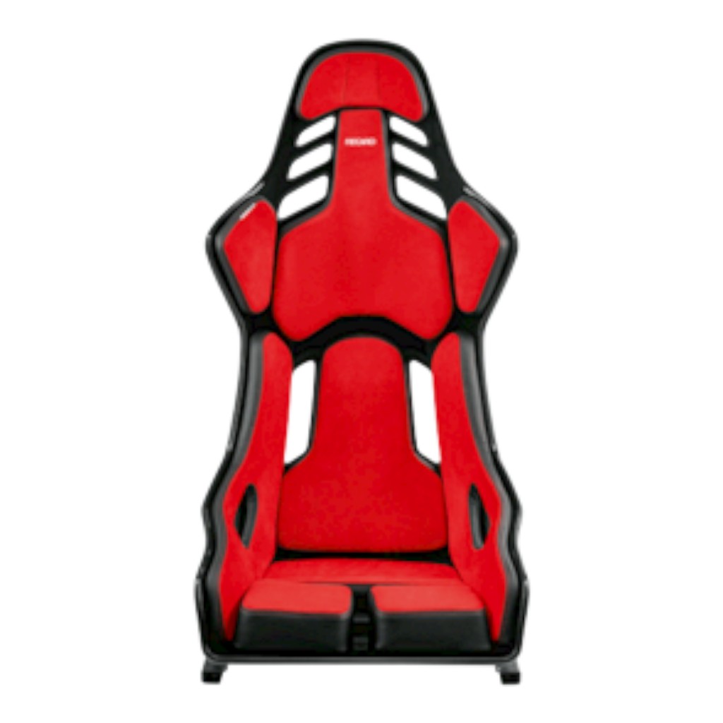 RECARO 076.31.1B23 Race Seat Podium GF Left Side (ABE / FIA 8855-1999) SAB, Red Alcantara / Black Leather, Size M Photo-1