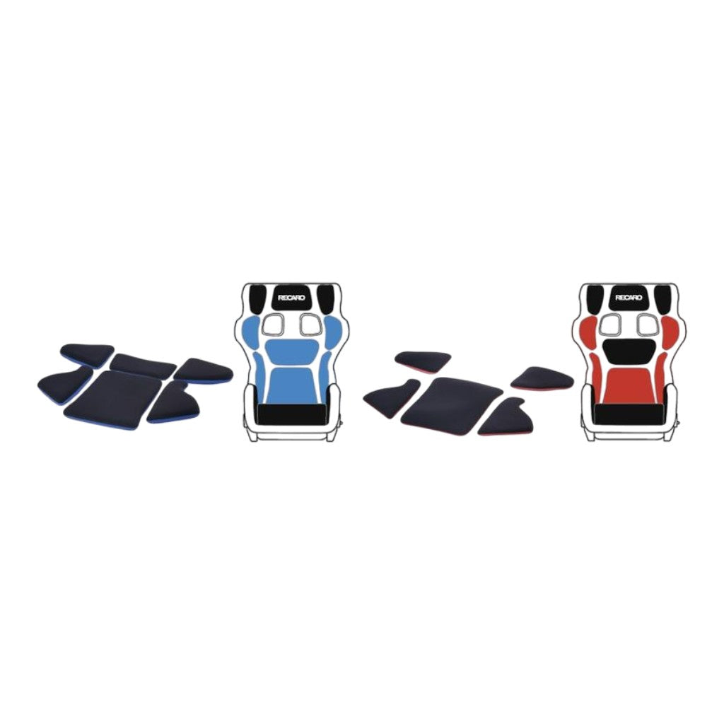 RECARO 7221389.A15 Pad-Kit S for P 1300 GT, Bottom Part Blue (Set of 6, without Seat Cushion) Photo-1