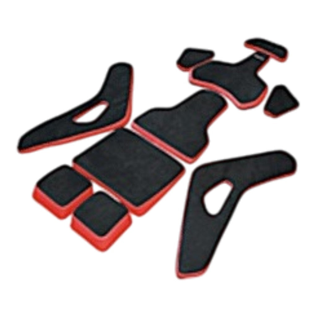 RECARO 7228656.02.1/2B22 Pad Kit for Podium Seat,Size L, Alcantara Black / Leather Red Photo-0