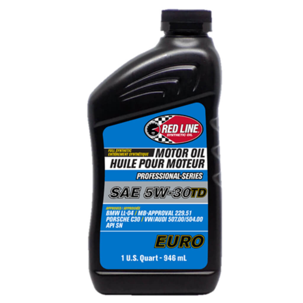 RED LINE OIL 12224 Professional Series EURO Motor Oil 5W30TD 0.95 L (1 qt) Photo-0