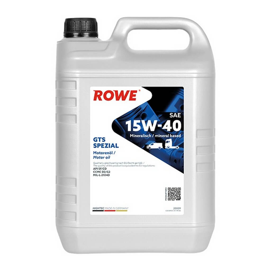 ROWE 20009-0050-99 Engine Oil Hightec GTS Spezial SAE 15W-40 (5 Ltr.) Photo-0