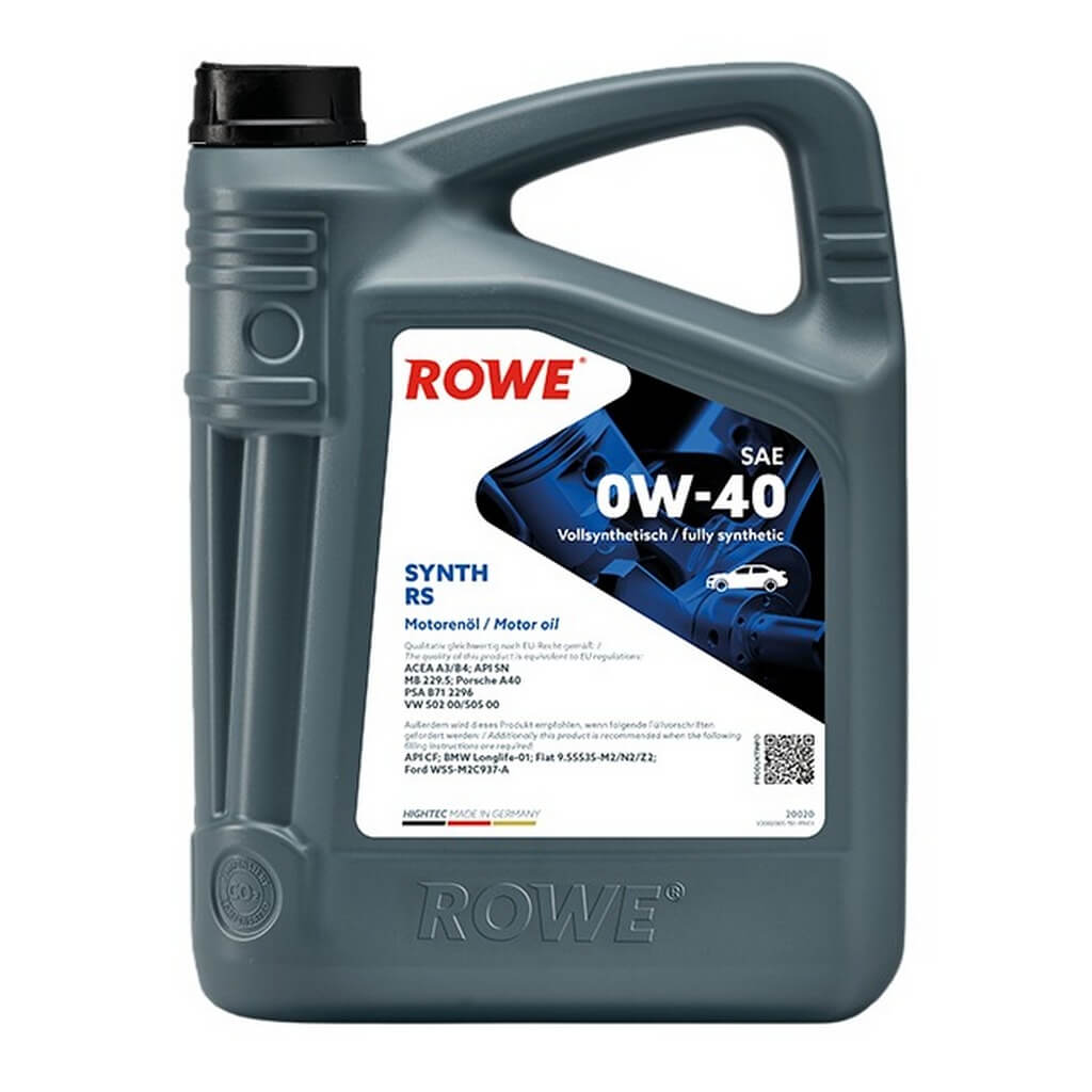 ROWE 20020-0050-99 Engine Oil Hightec Synt RS SAE 0W-40 (5 Ltr.) Photo-0