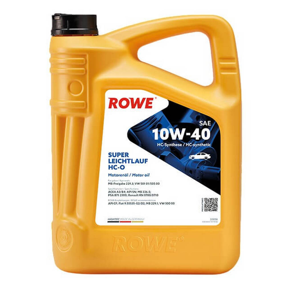 ROWE 20058-0050-99 Engine Oil Hightec Super Leichtlauf HC-O SAE 10W-40 (5 Ltr.) Photo-0