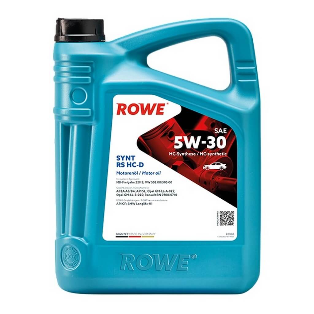 ROWE 20060-0050-99 Engine Oil Hightec Synt RS HC-D SAE 5W-30 (5 Ltr.) Photo-0