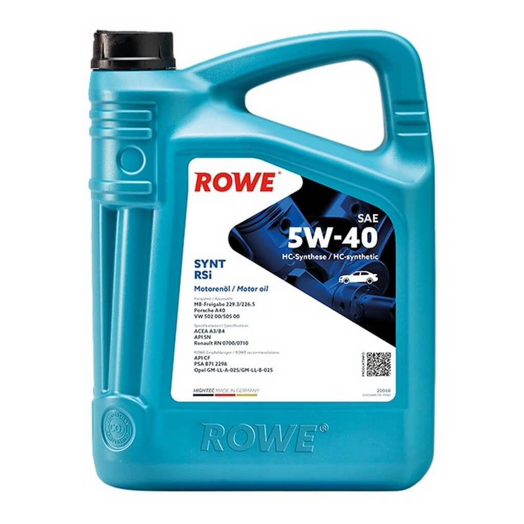 ROWE 20068-0050-99 Engine Oil Hightec Synt RSi SAE 5W-40 (5 Ltr.) Photo-0