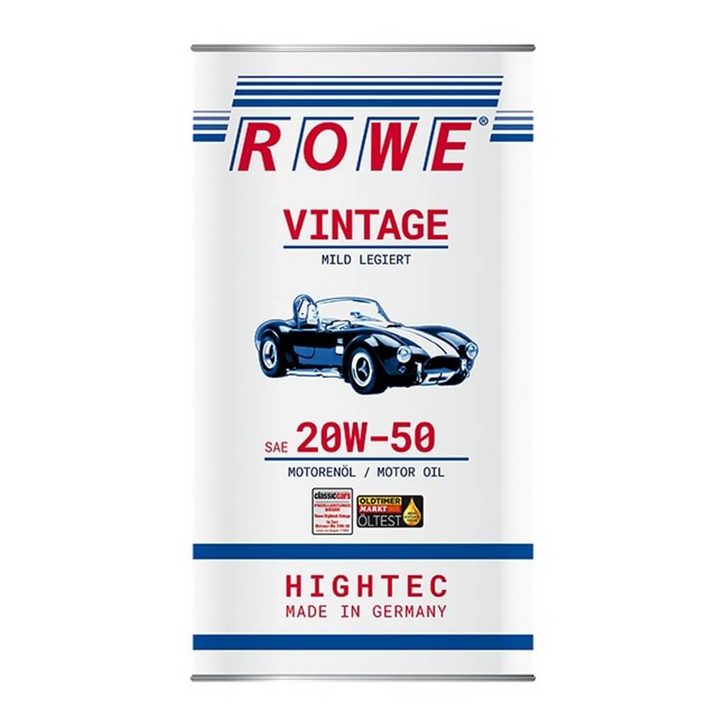 ROWE 20221-0050-99 Engine Oil Hightec Vintage SAE 20W-50, Mildly Alloyed (5 Ltr.) Photo-0