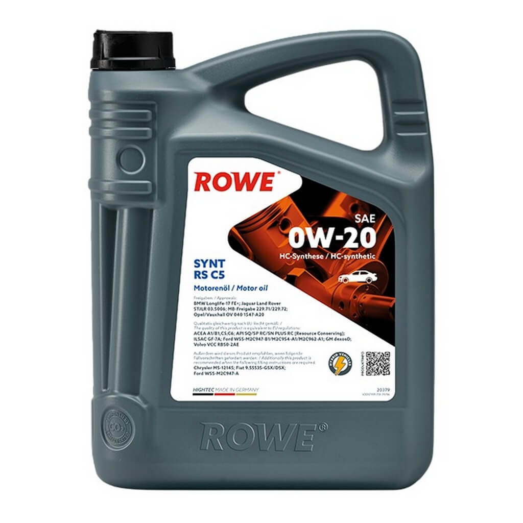 ROWE 20379-0050-99 Engine Oil Hightec Synt RS C5 SAE 0W-20 (5 Ltr.) Photo-0