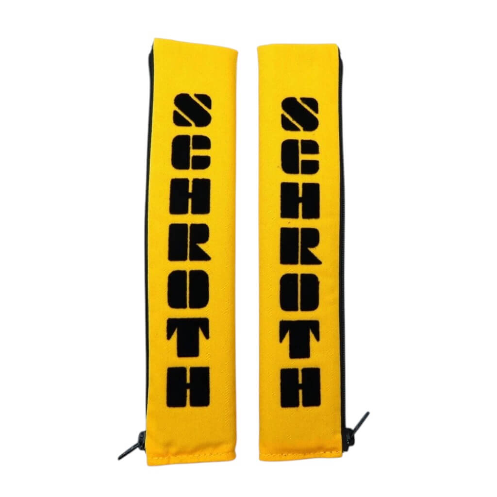 SCHROTH 03109 Shoulder Pads 50mm, Yellow/Black Logo Photo-0