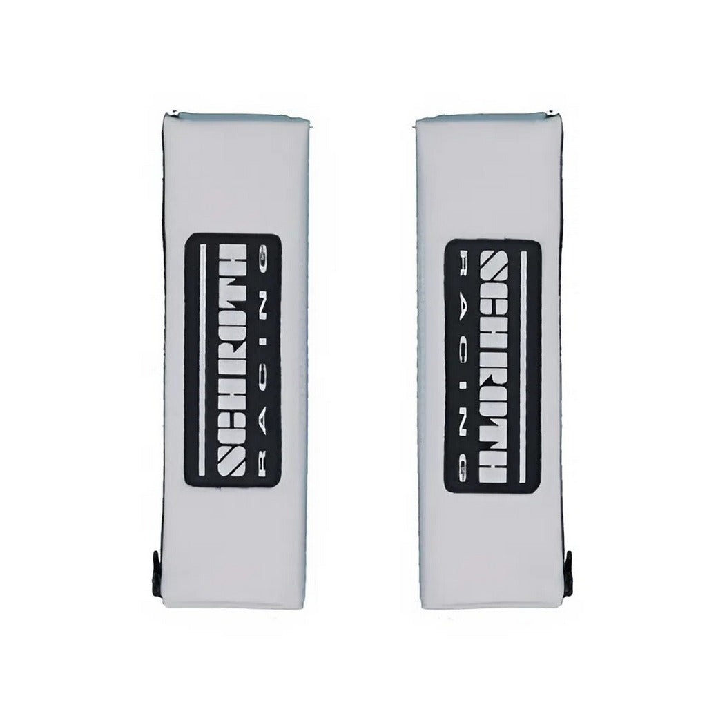 SCHROTH 09229 Shoulder Pads Racing Logo 75mm, Gray/Gray Logo Photo-0