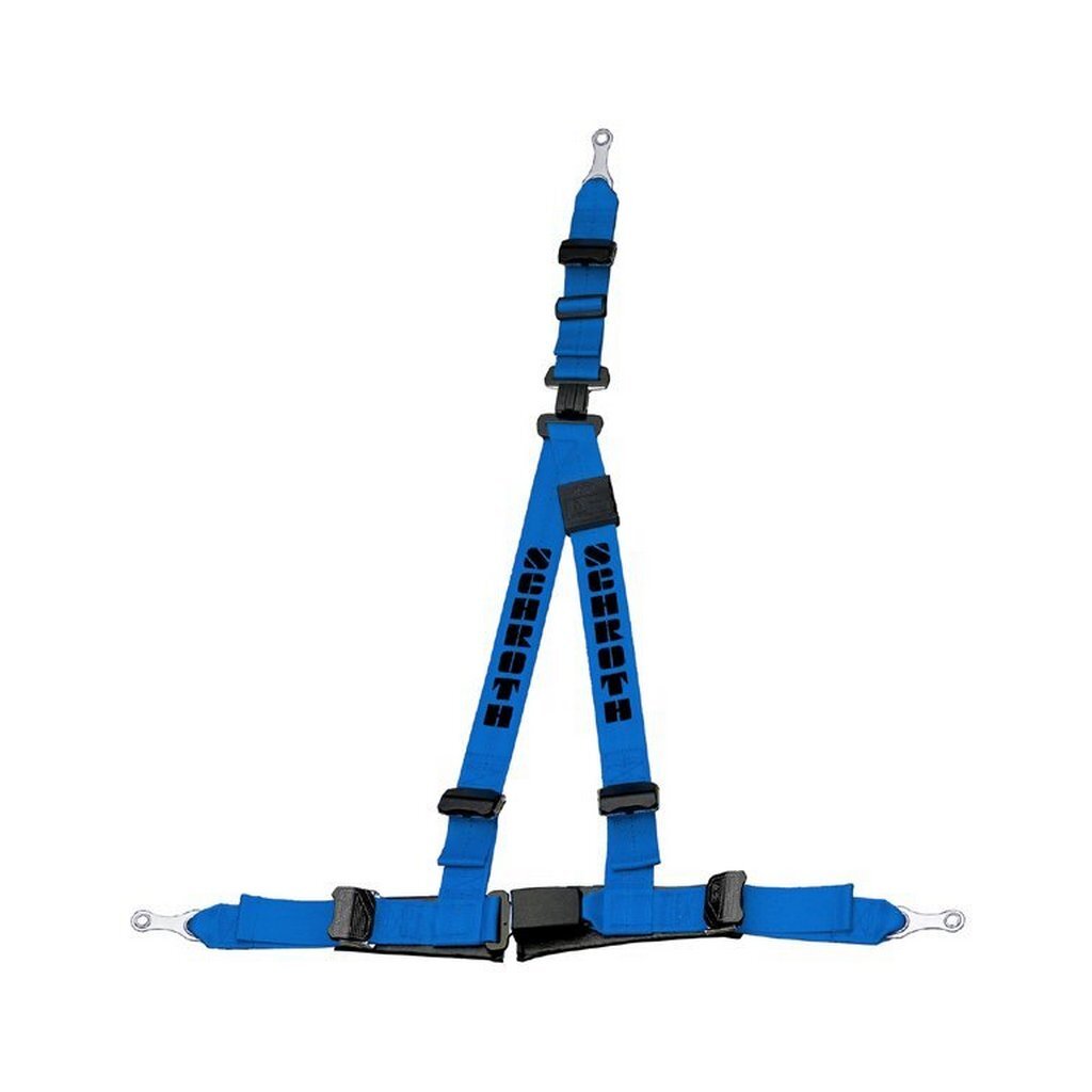 SCHROTH 10511E Seat Belt Rallye 3 ASM 3-Point 50mm Right, Blue Photo-0