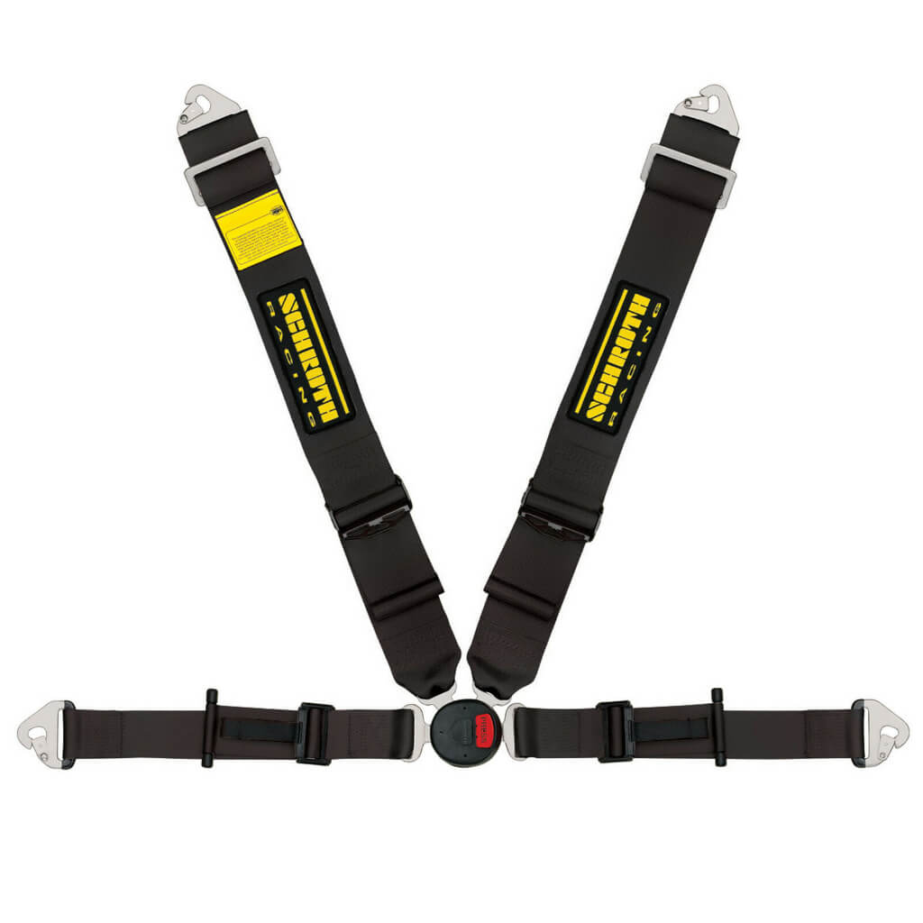 SCHROTH 25071 Seat Belt Profi 2-FE 4-point Right ASM Pull Down Black for PORSCHE 911 GT3RS (991 / 992 / 997) / BMW M2 (F87) / M3 (F80) / M4 (F82) Photo-0