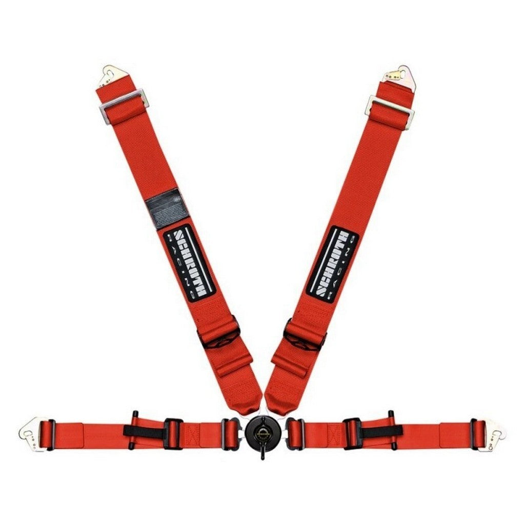 SCHROTH 25201 Seat Belt Profi 2 4-point Right ASM, Red for BMW M2 (G87) / M3 (F80 / G80) / M4 (F82 / G82) Photo-0