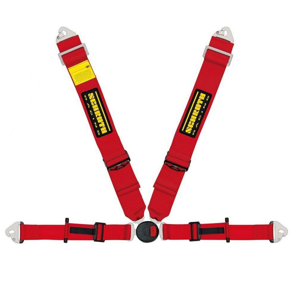 SCHROTH 25271 Racing Harness Profi 2-FE ASM Pull Down 4-Point Right, Red Photo-0