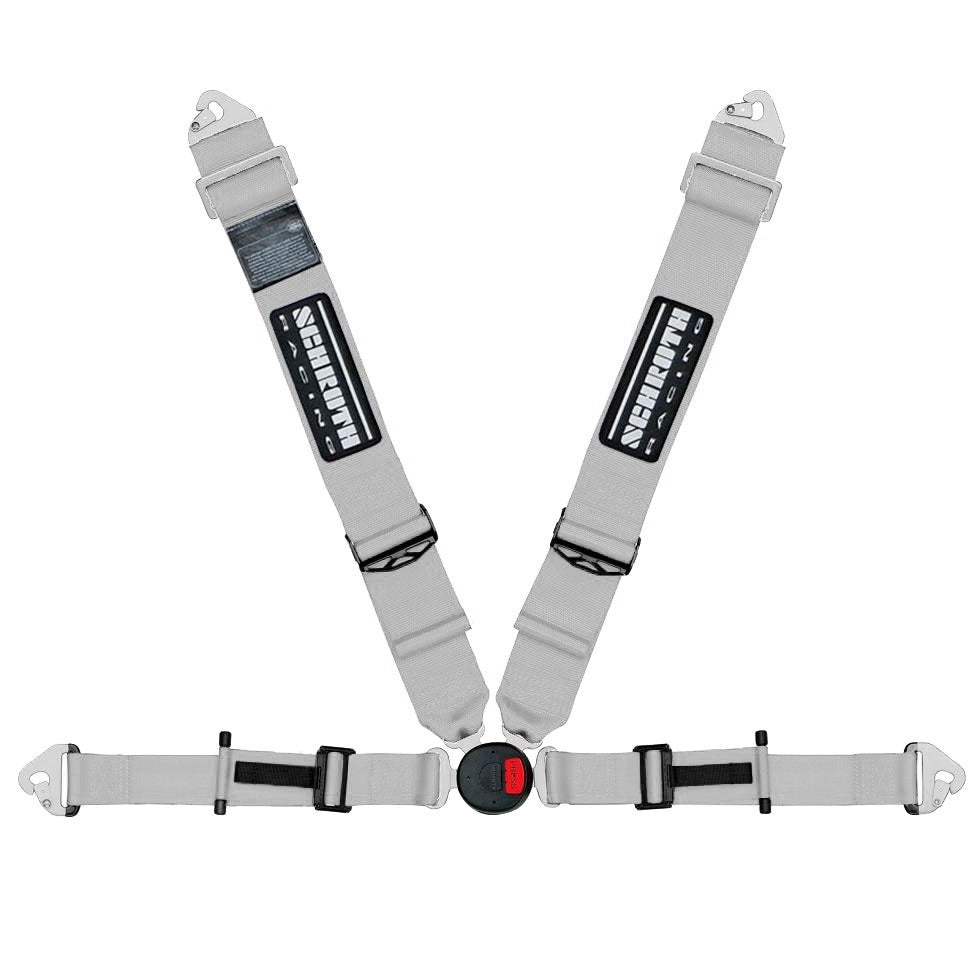 SCHROTH 25971 Seat Belt Profi 2-FE 4-point Right, Asm,Pull Down, FIA, ECE, Silver Photo-0