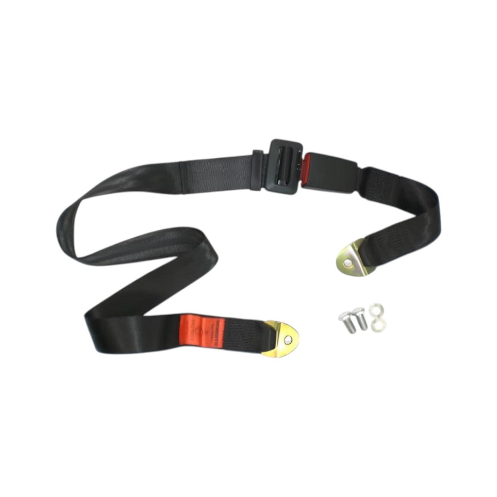 SCHROTH 80003 Static Lap Seat Belt 2-point, Black Photo-0
