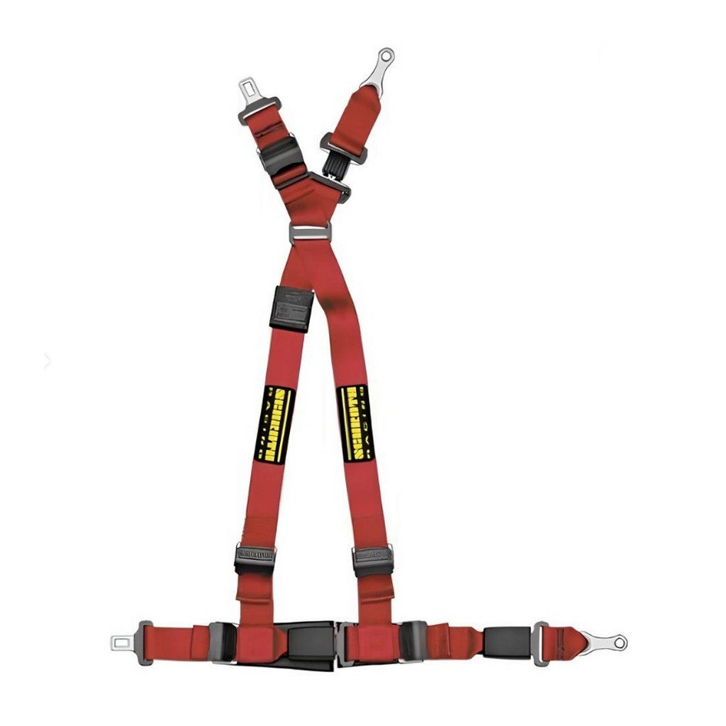 SCHROTH 93081-2 Racing Harness Quickfit ASM 4-Point Right, Red for VW Photo-0