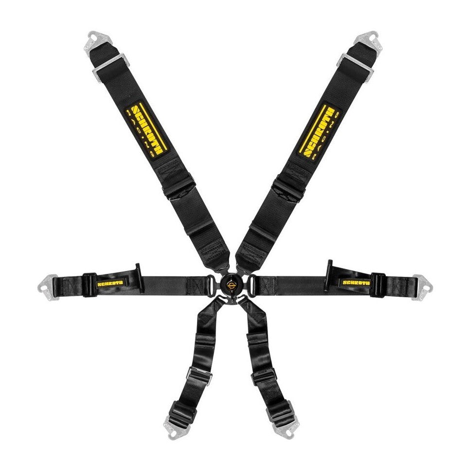 SCHROTH 94540-0 Racing Harness Profi 3x2 Pull-up 6-Point, Black Photo-0