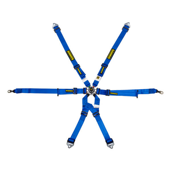 SCHROTH 94700-1 Seat Belt Profi 6-point 2x2 Blue for PORSCHE 996 / 997 Photo-0