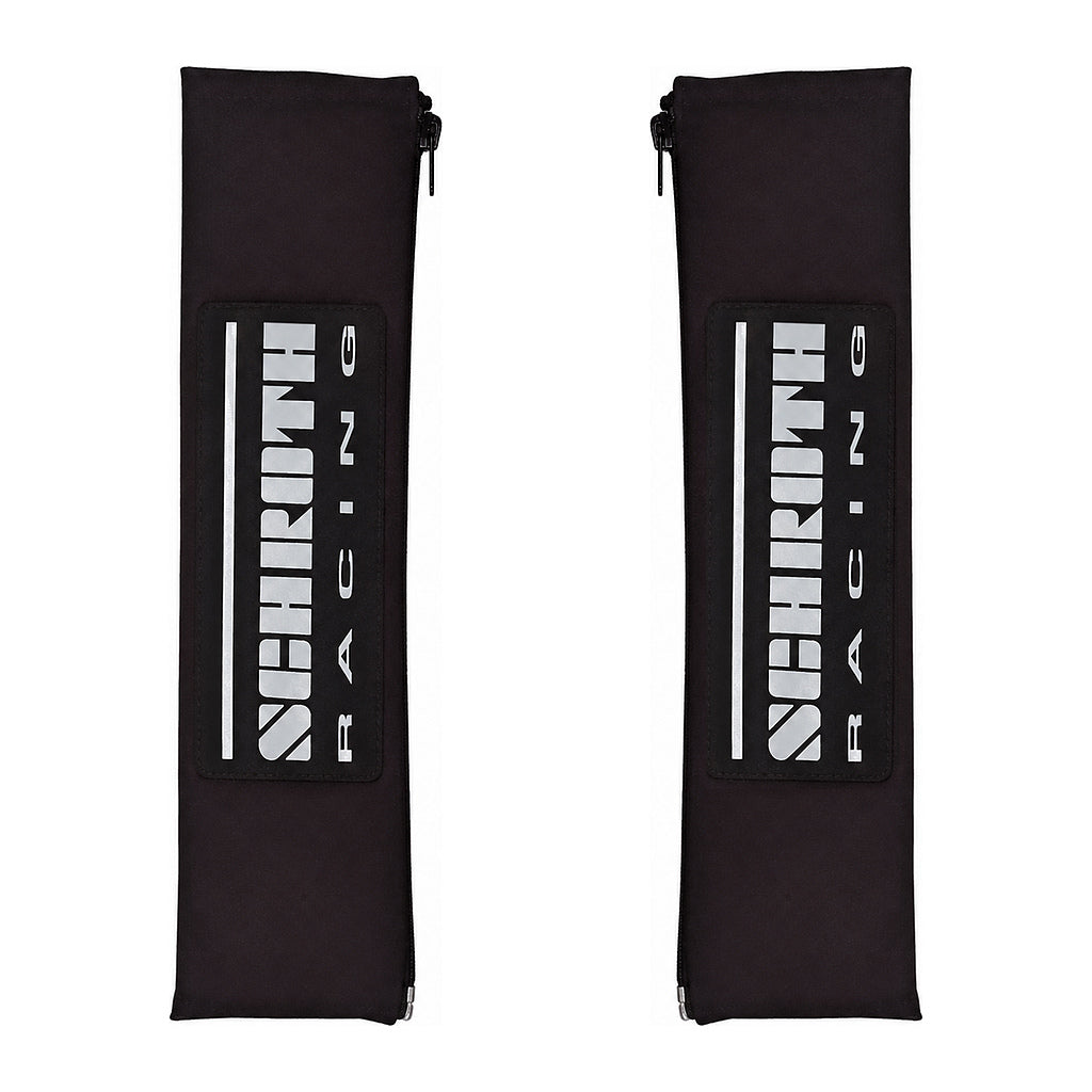 SCHROTH 09119 Shoulder Pads Racing Logo 50mm, Black/Gray Logo Photo-0