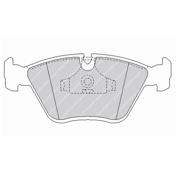 FERODO FCP779H Front Brake Pads DS2500 for BMW M3 (E36 / E46) / M5 (E34) Photo-0