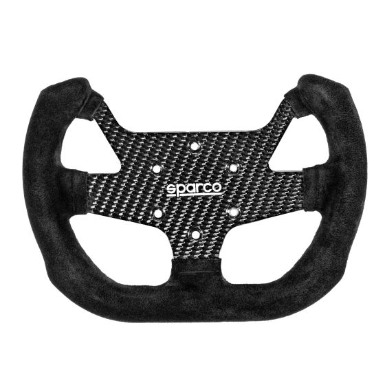 SPARCO 015PC271SSN F-10C Steering wheel, suede, diameter 270mm, grip 35 mm, carbon, flat Photo-0