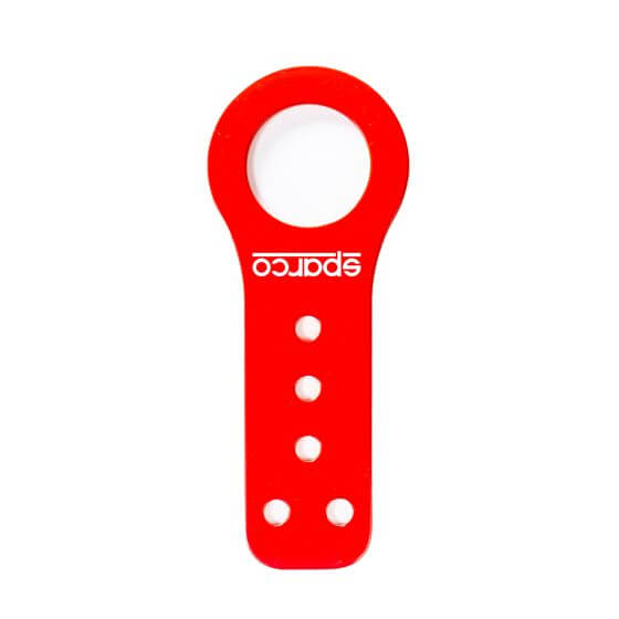 SPARCO 01627RS50 Steel Towbar, eye 50 mm, FIA annex J 253, red Photo-0