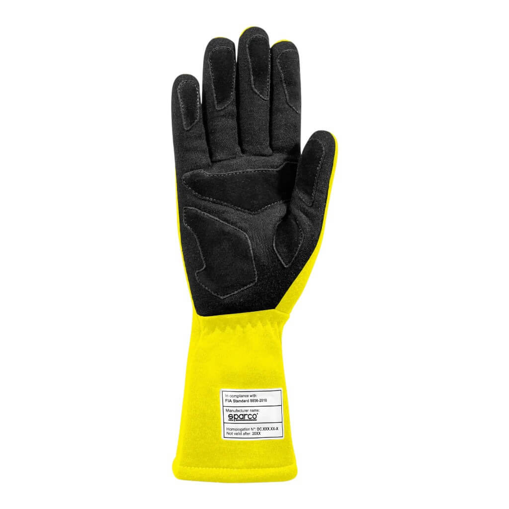 SPARCO 00136606GF Racing Gloves Land 2025, Fluo Yellow, Size 06 Photo-1