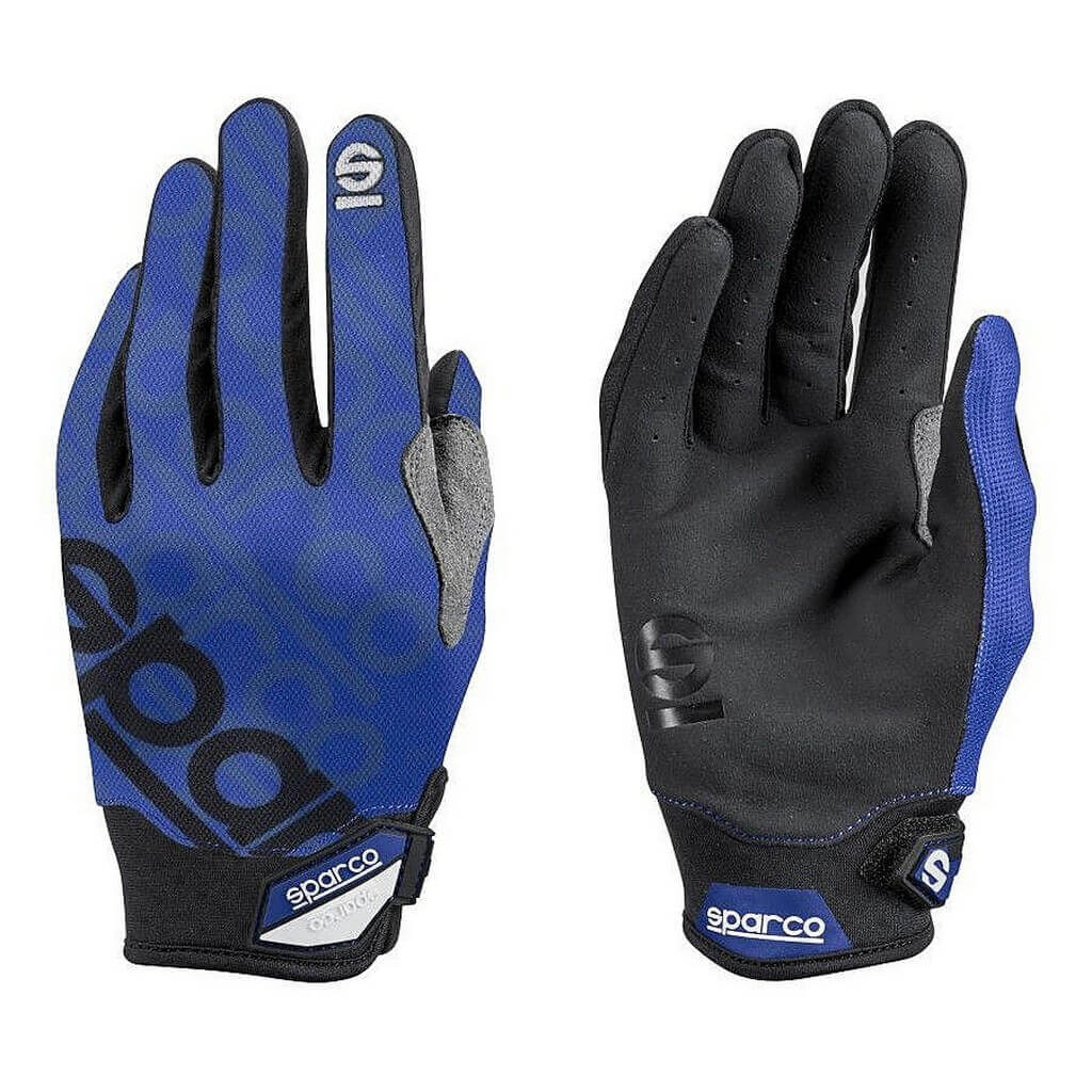 SPARCO 002093AZ1S Mechanics Gloves Meca-3, Blue, Size S Photo-0