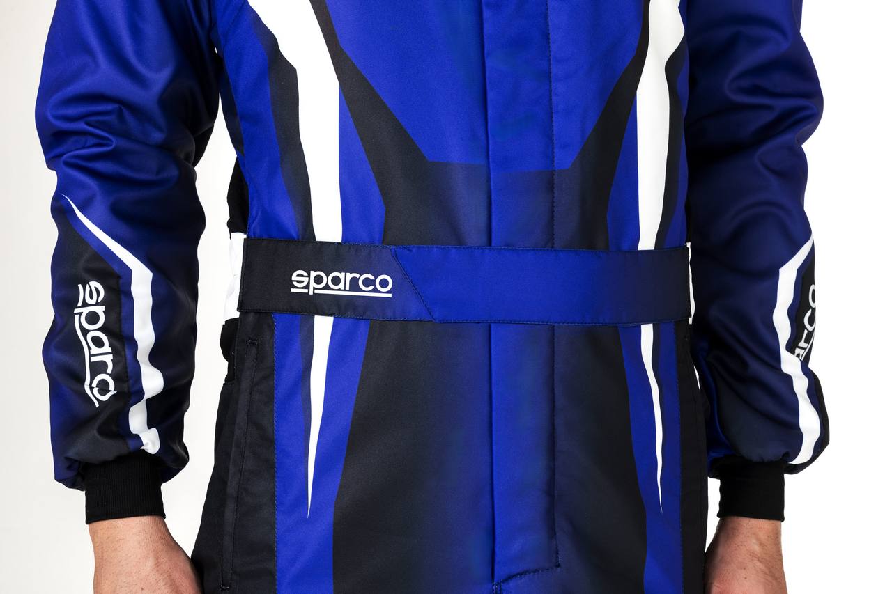 SPARCO 00231044EBNR Karting suit PRIME K 8877-2022 black/blue 44 Photo-3