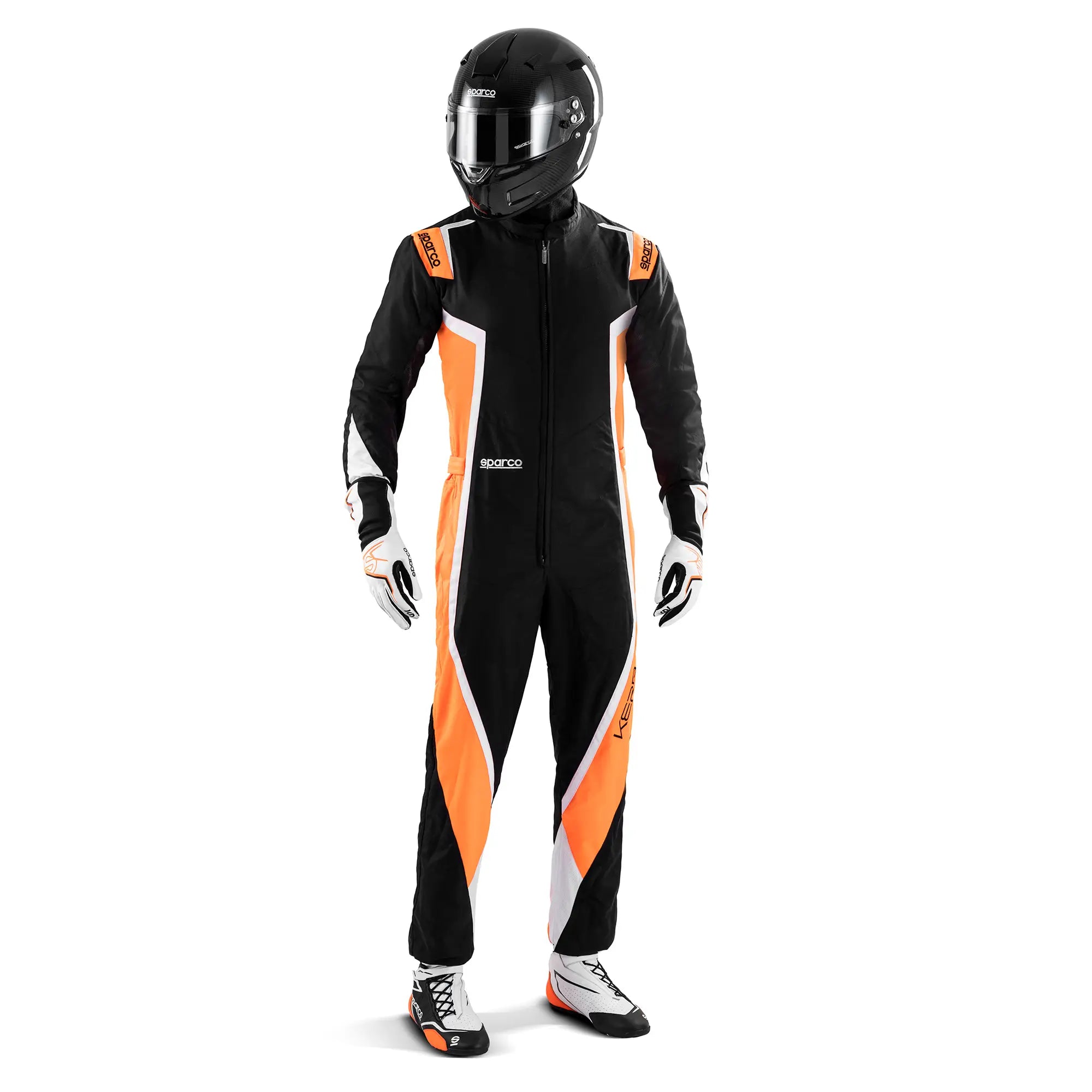 SPARCO 002341NAFB4XL Kart suit K44 Kerb Black/Fluo orange/White XL Photo-1