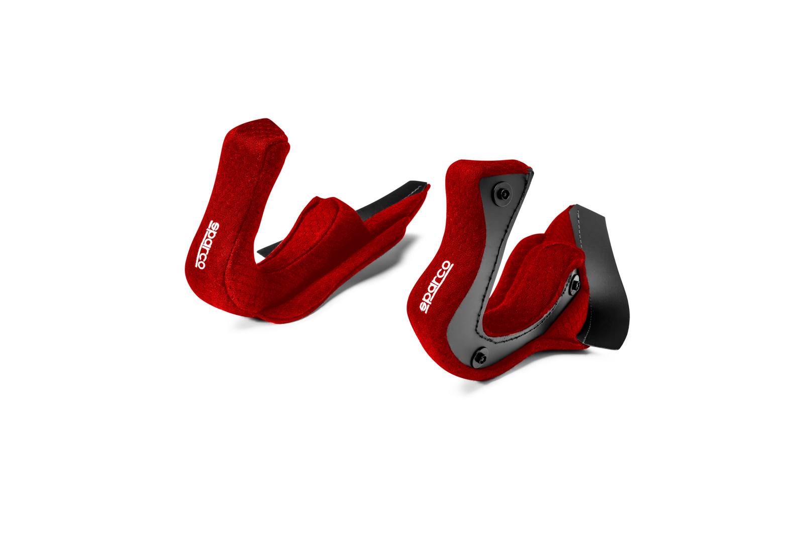 SPARCO 0032RJ03RS35 Cheek padding PRIME open face 8860 red 35mm Photo-0