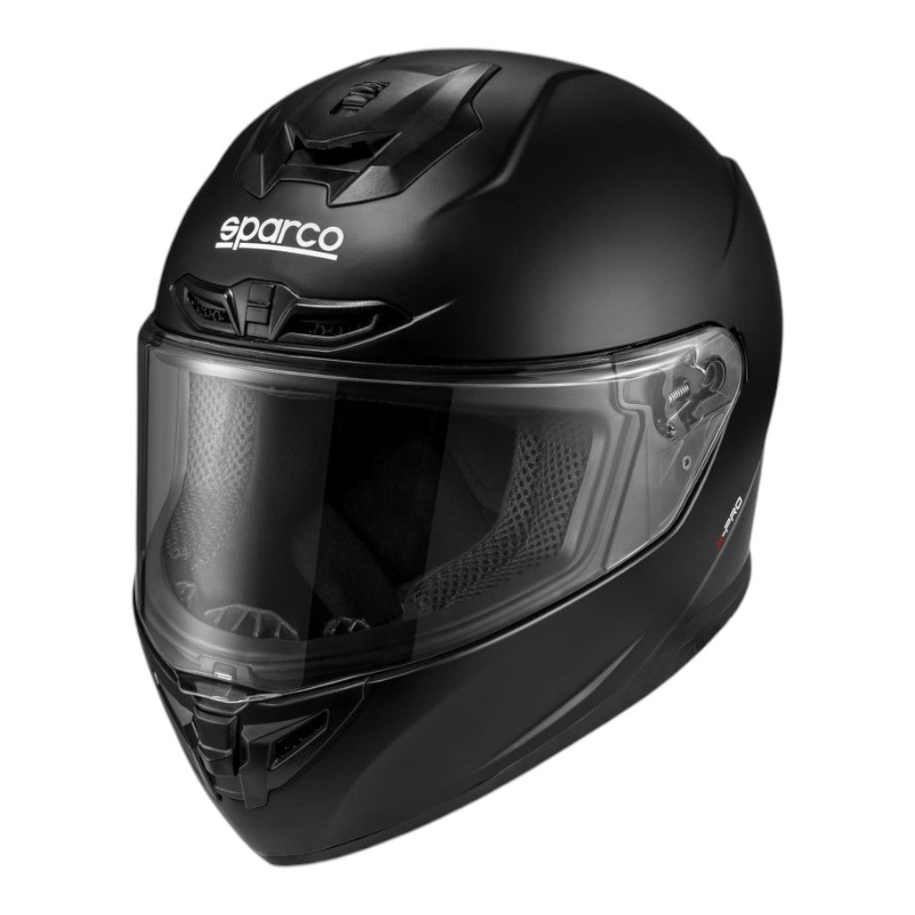 SPARCO 003378NR0XS Full-Face Racing Helmet X-Pro ECE06, Black, Size XS Photo-0