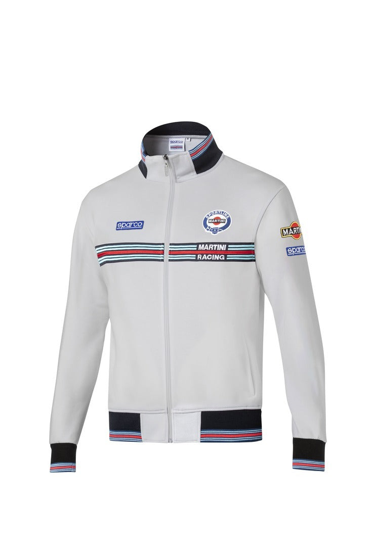 SPARCO 01278MRGR0XS Full zip sweatshirt MARTINI RACING grey XS Photo-0